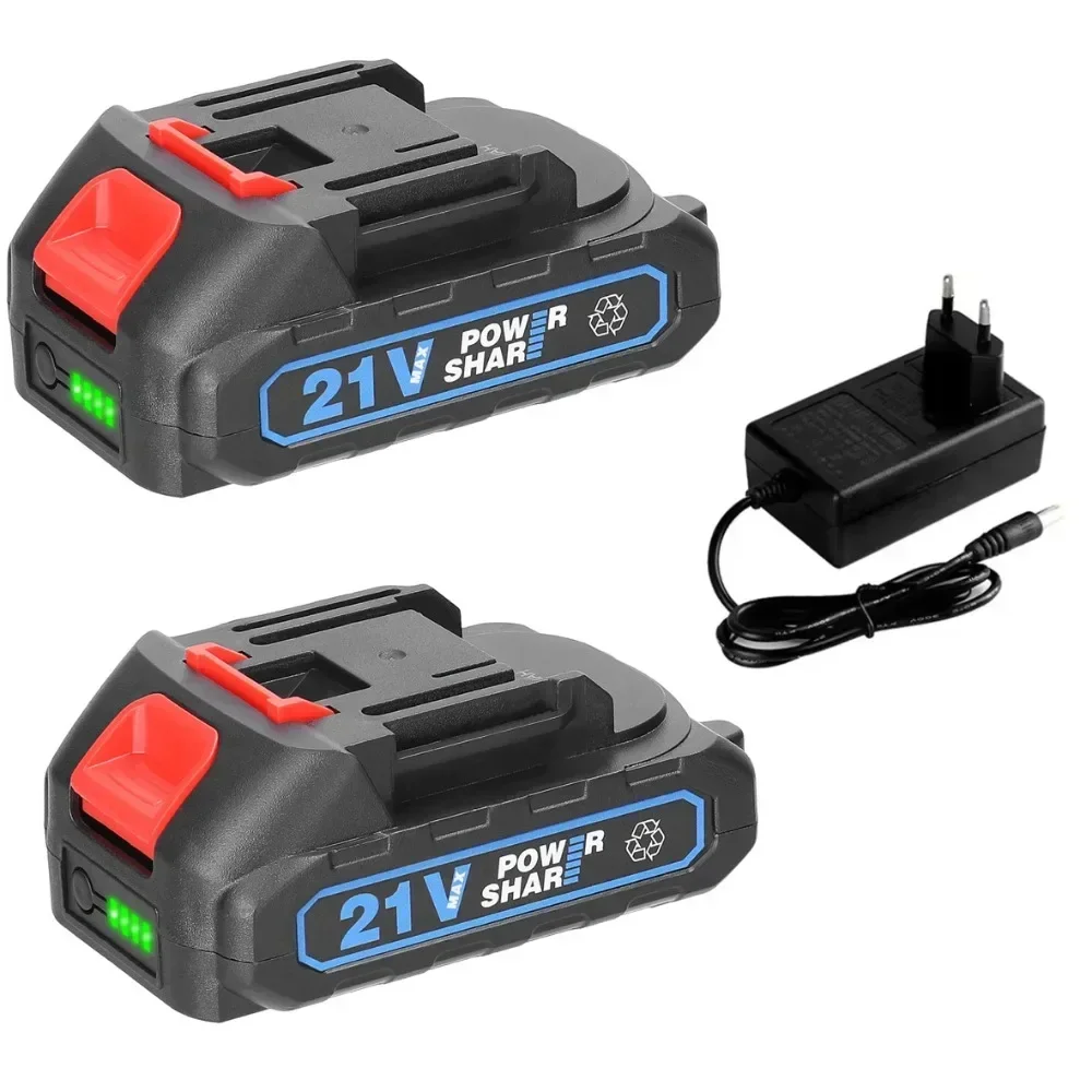 21V Rechargeable Lithium Battery  Electric Power Tool Replacement Battery with Indicator for Makita 21V Tool Replacement Battery