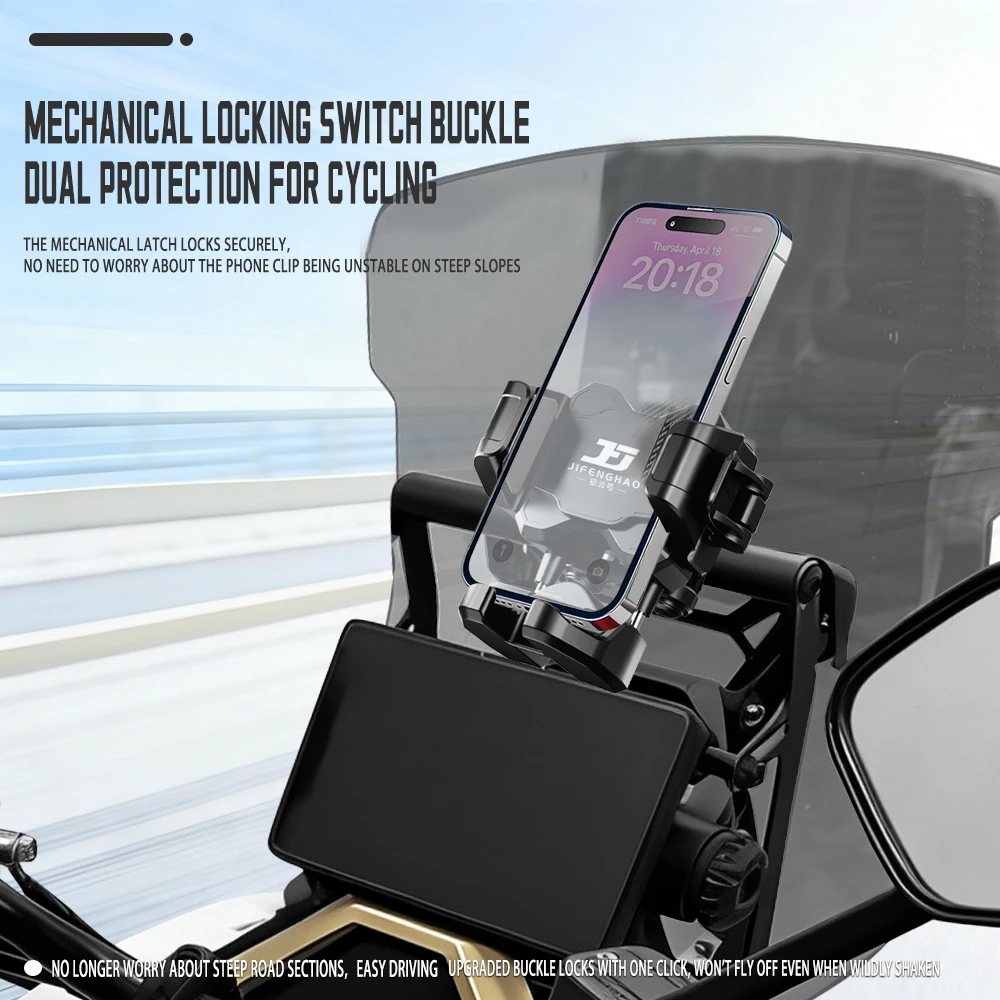JIFENGHAO For Is Suitable The ZONTES 368G Phone Navigation Holder With Wireless Charging, Waterproof, Floating Shock Absorption,