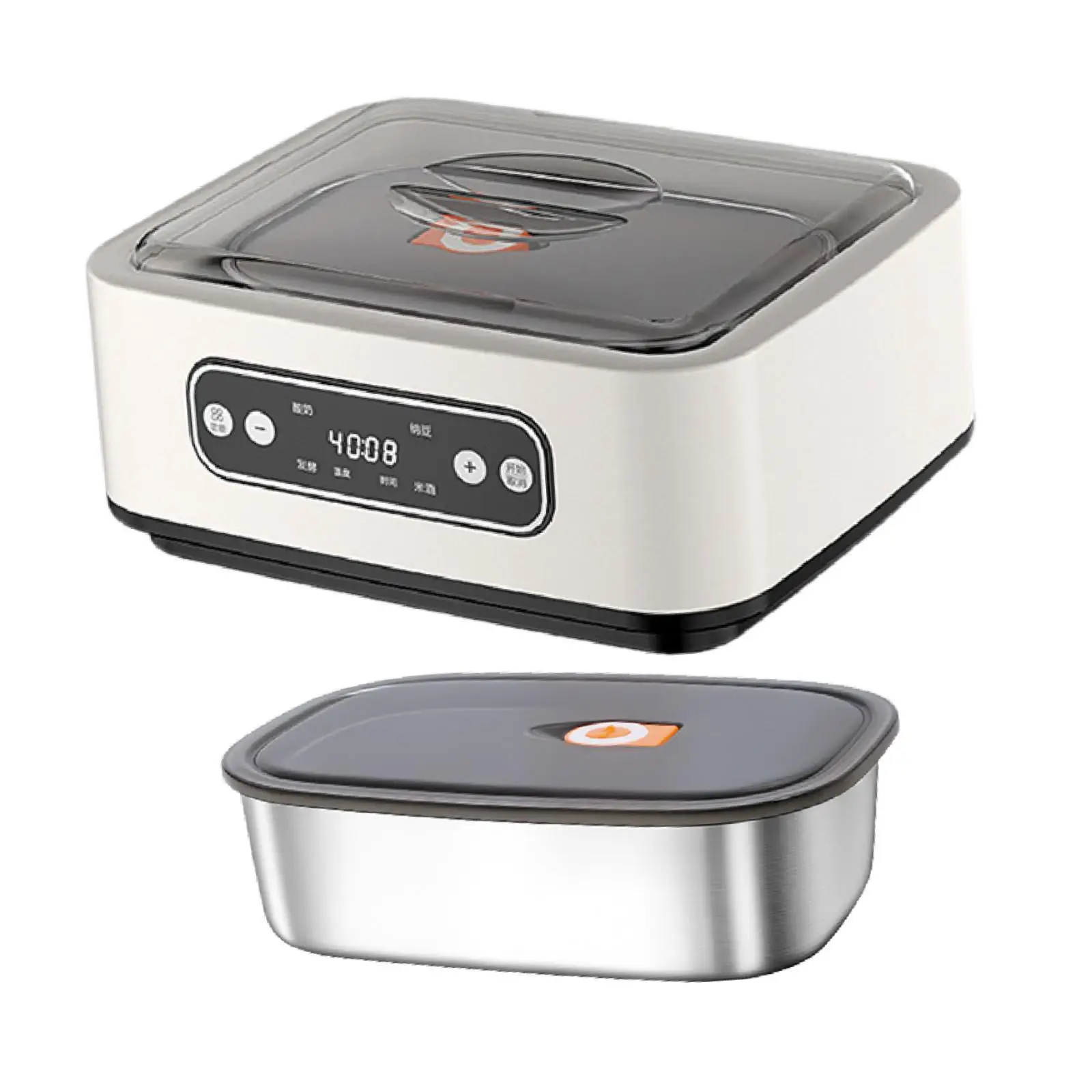 صانع الزبادي المهنية DIY منخفضة الضوضاء المنزلية محلية الصنع الزبادي التلقائي آلة الزبادي متعددة الوظائف الفولاذ المقاوم للصدأ