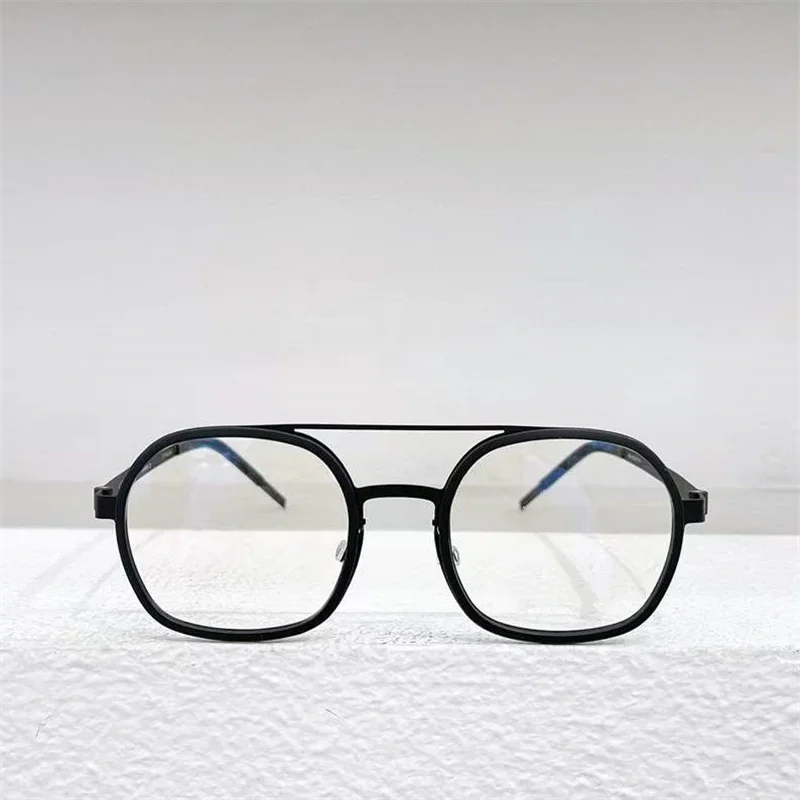 أعلى جودة العلامة التجارية الرجال النظارات الصندوق الأصلي 9760 قصر النظر نظارات إطار قصر النظر الضوء الأزرق المسمار خفيفة الوزن النساء النظارات