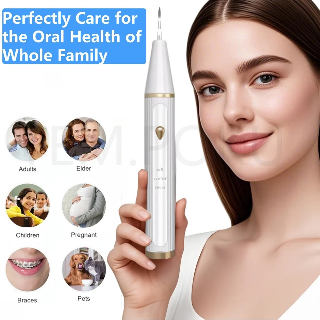 مبيضة أسنان بالموجات فوق الصوتية لإزالة الجير الأسنان الكهربائية منظف الأسنان حساب التفاضل والتكامل مزيل البلاك إزالة حجر الأسنان #4