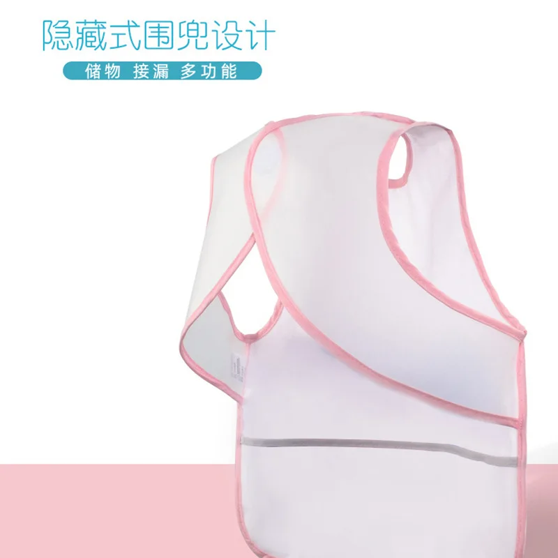 Waterproof Infant Eating Children Drawing Sleeveless Baby Bandana Bibs Cute Baby Bibs Soft Cotton Baby Bib Meal Burp Eva Cloths