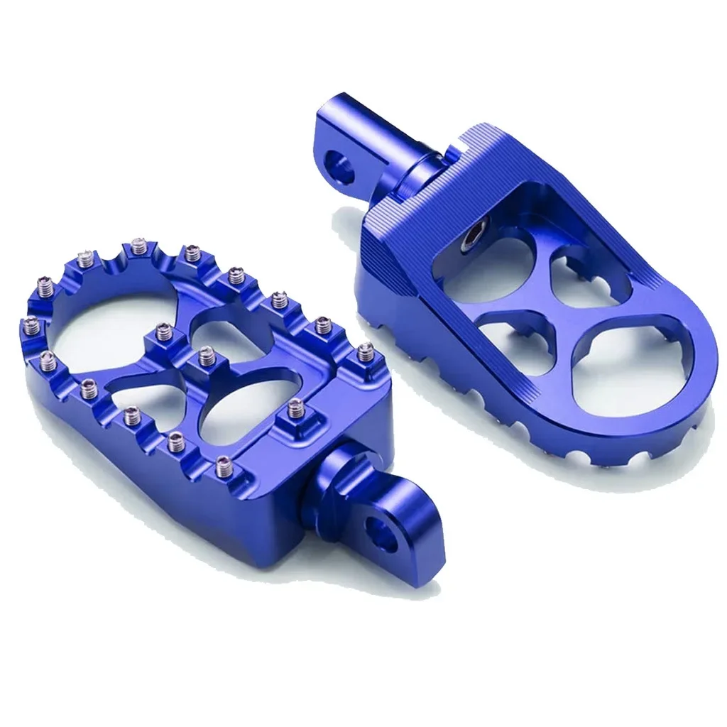 USERX Universal CNC Wide Foot Pegs 360° Roating MX Chopper Bobber Style for harley Dyna Sportster Fatboy Iron 883