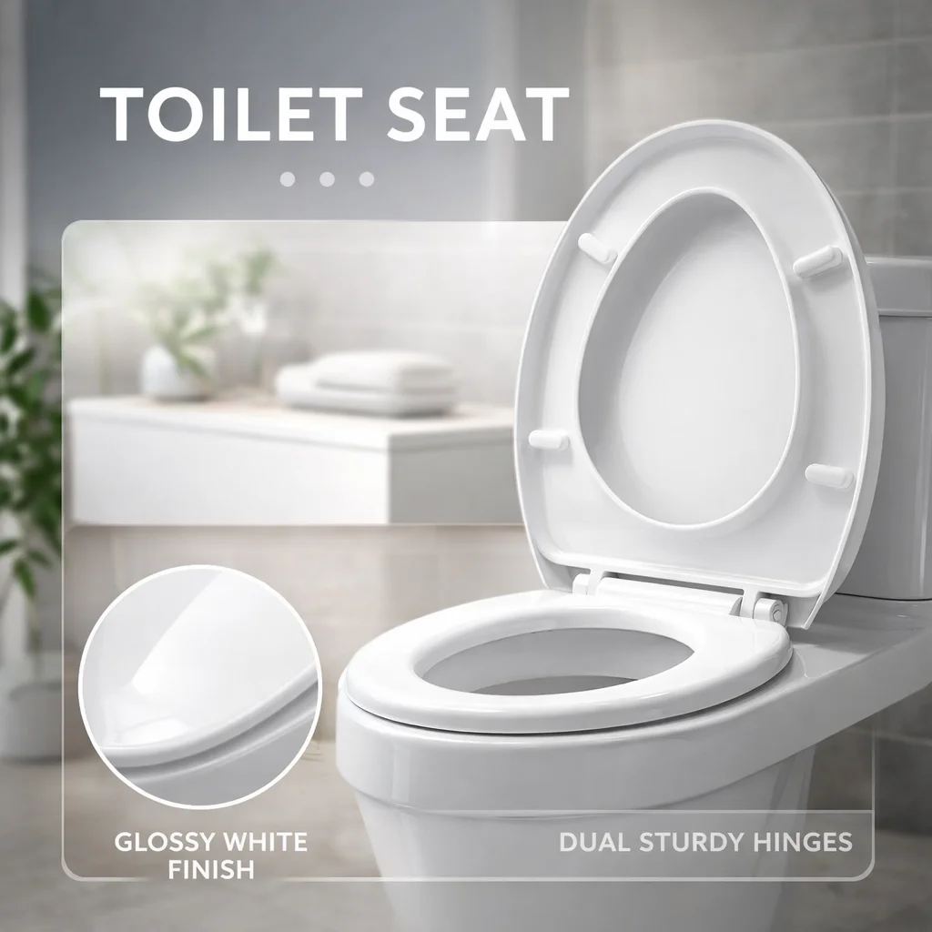 

Универсальная сменная крышка для унитаза, прочное пластиковое сиденье для унитаза, простая установка для домашних санузлов