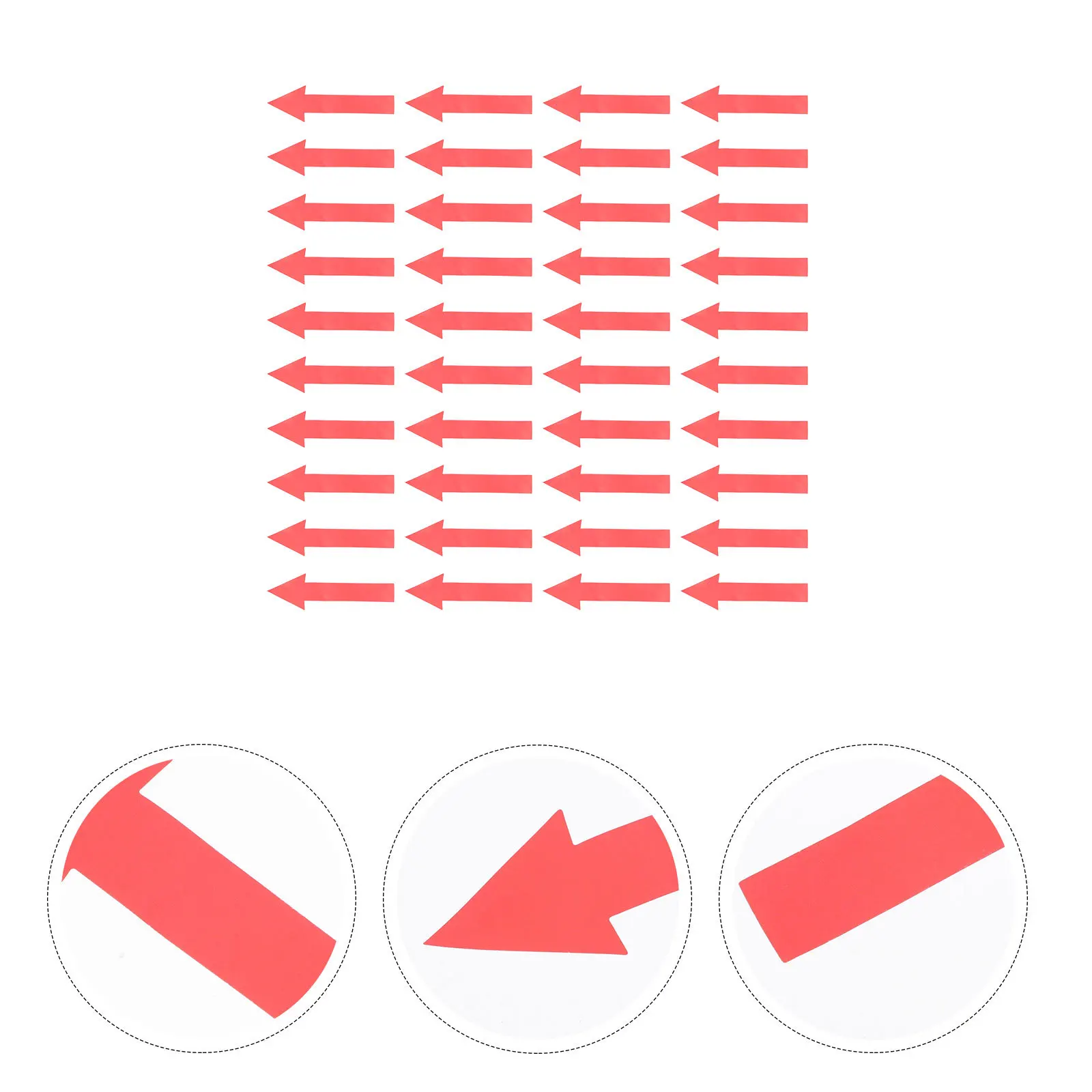 

50pcs Arrow Labels Stickers Premium Direction Decals Practical Indicator Tags For Equipment Safety Warning Mark Multipurpose