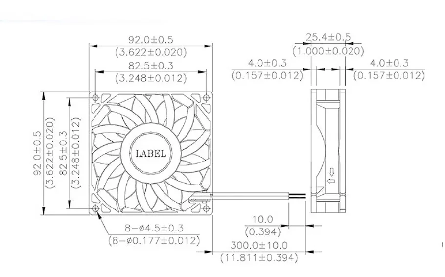 حجم هواء كبير للغاية 92x92x25 مللي متر 90 مللي متر 12 فولت التحكم في درجة الحرارة تنظيم السرعة هيكل الكمبيوتر المضيف مروحة خادم وحدة المعالجة المركزية