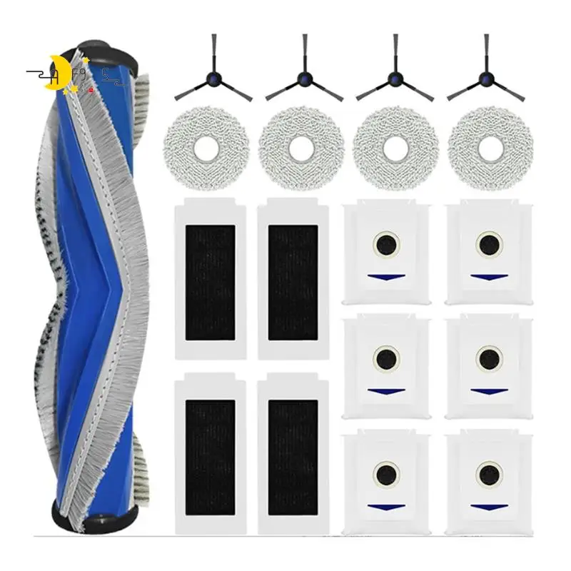 

AF95-19Pcs Vacuum Kit For Ecovacs Deebot T30 Omni / T30 PRO Robot Vacuum Cleaner Side Brush Filter Mop Cloth Dust Bag KIT