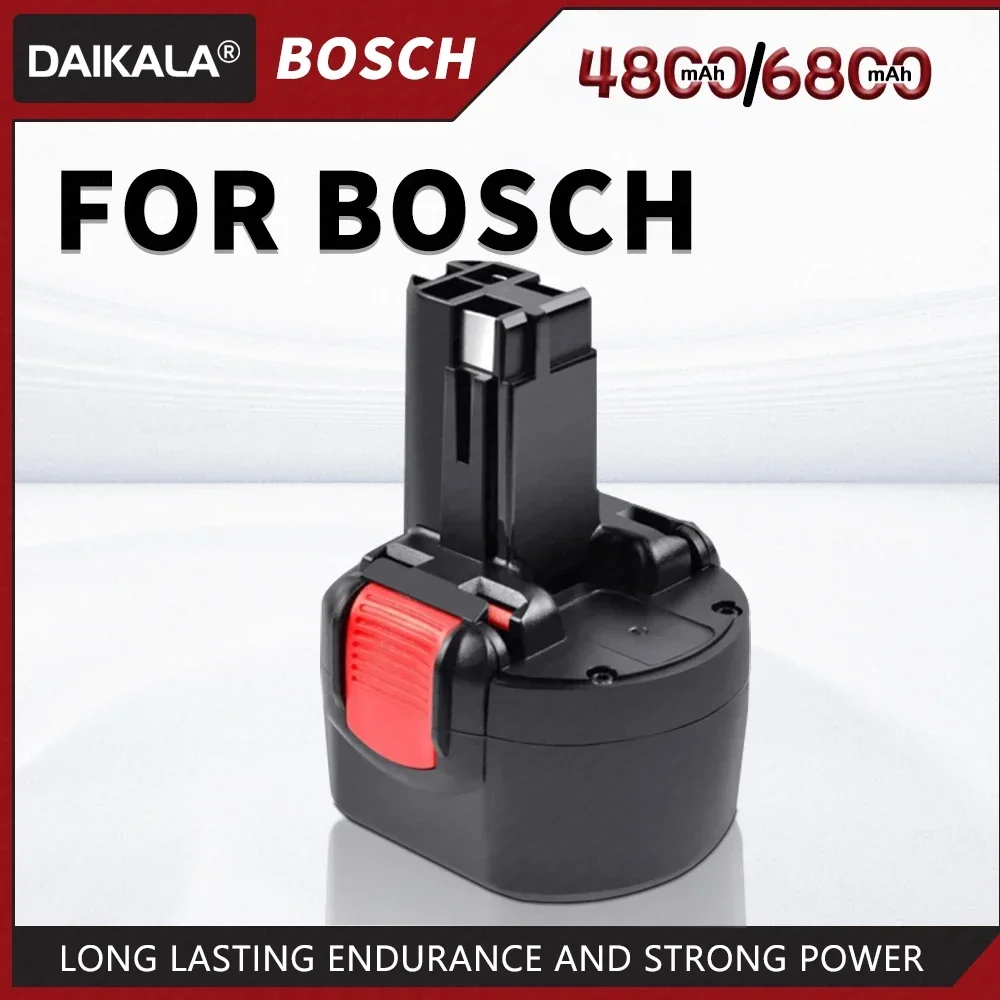 

Daikala 1-2pcs 9.6V 4.8/6.8Ah Battery Replacement for Bosch BAT048 BAT100 BAT119 2607335272 2607335461 GSR 9.6VE-2 PSR PSR960