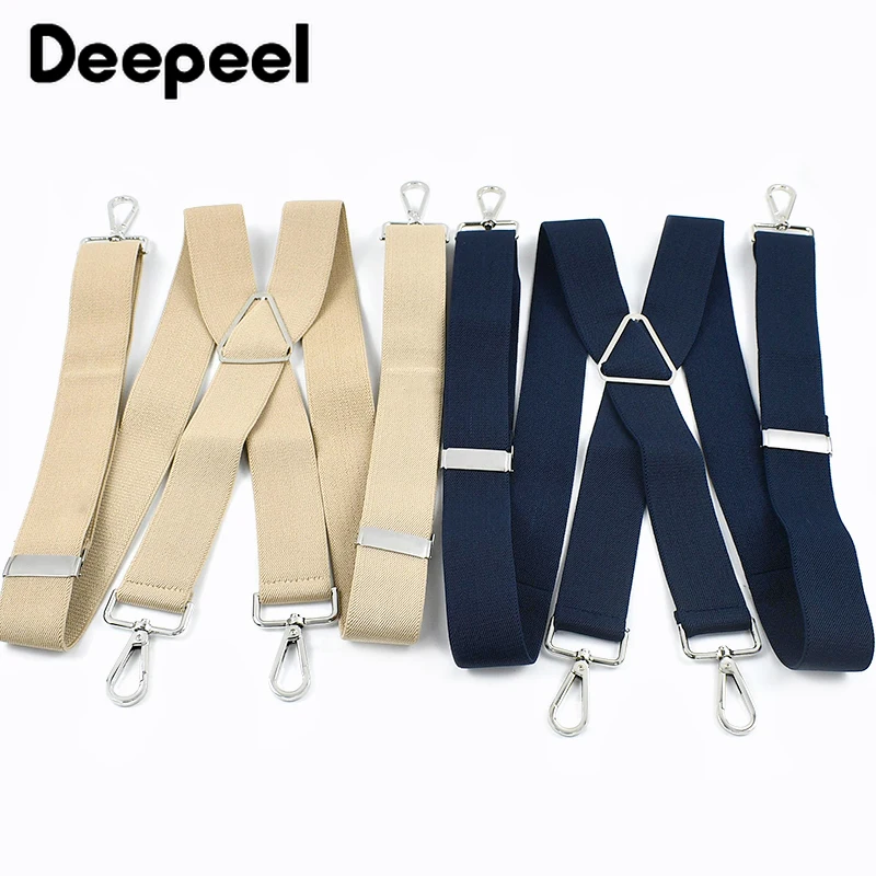 1 шт. 3,5*120 см мужские подтяжки металлические 4 зажима карабин пряжка регулируемый ремень для взрослых мужские подтяжки бандаж брюки аксессуары