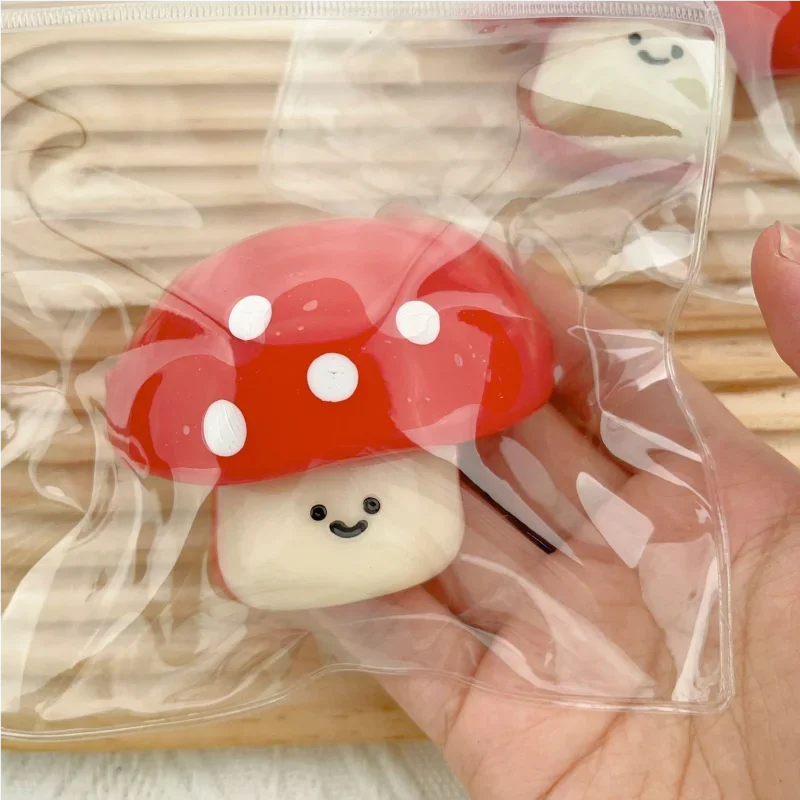 

Kawaii Simulated Red Mushroom Antistress Foot Squishy Toy,Fidget Squeeze Toy, Mochi Squishy, Stress Reliever Toys,Gift For Girl