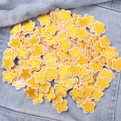 Parche bordado corazón y estrella de dibujos para planchar o coser