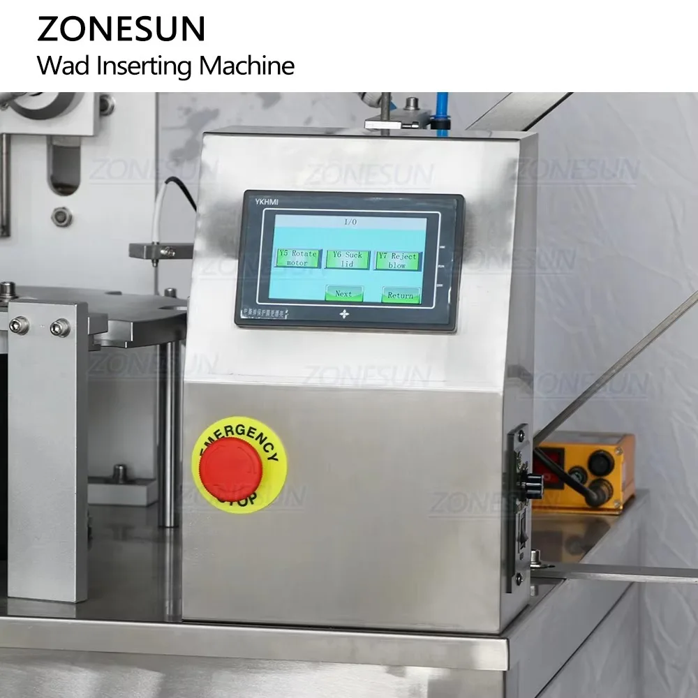 Automatic High Speed Induction Lid Liner Wad Inserting Machine Plastic Aluminum Foil Rubber Vibratory Bowl Sealing