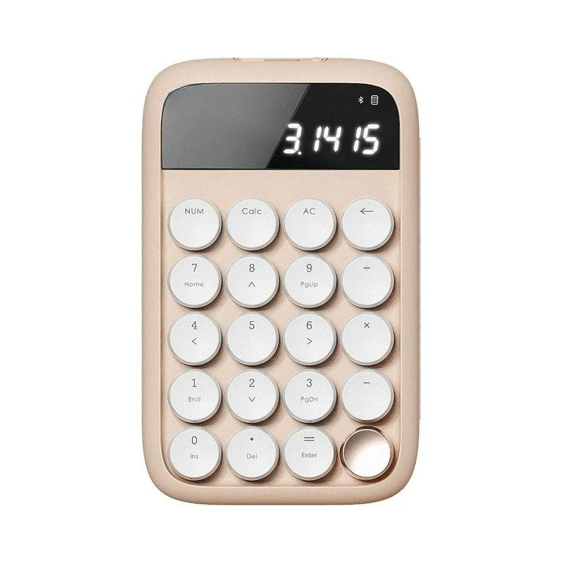

Wireless Bluetooth keyboard, mechanical numeric keypad, dot green axis calculator