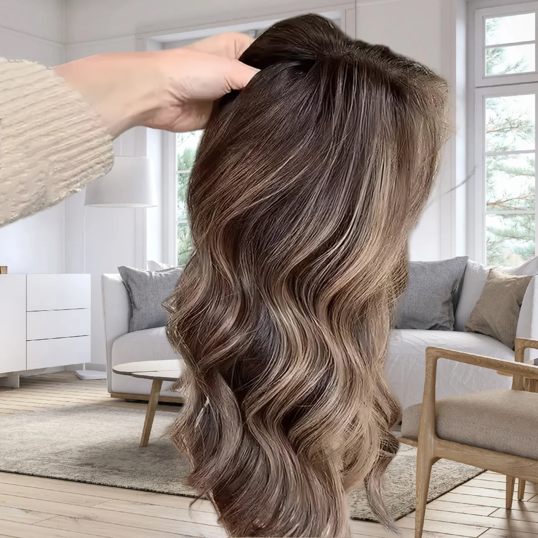 Natural Glueless Highlight Brown Body Wave Soft 5x5 Silk Base  Jewish Human Hair Wig  Baby Hair HD Lace European Hair Preplucked