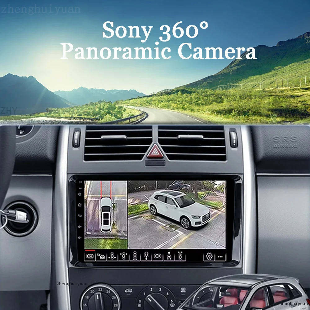 9\'\' Inch Android 15 For Mercedes Benz B200 Sprinter W906 W639 AB Class W169 W245 Viano Vito Car Radio Multimedia GPS DVD Player