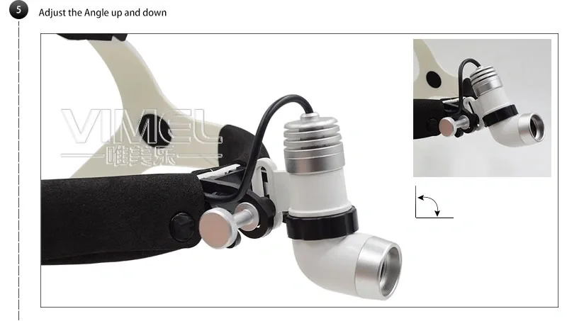 

5X High Intensity LED Light Surgical Operation Medical Magnifier with Dental Headlight Surgical Dental Loupes