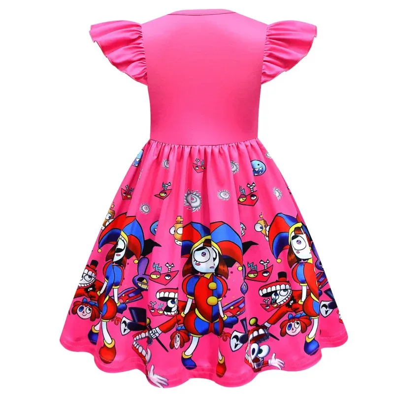 Disfraz de Cosplay para niños, ropa para niñas de circo Digital increíble, vestido para niñas, ropa de cumpleaños, disfraz de rol de Halloween