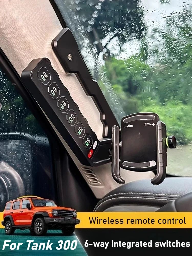

Для Tank 300 модифицированная ручка А-образной стойки, шестиходовой встроенный беспроводной пульт дистанционного управления, светодиодный автомобильный прожектор, аксессуары для управления