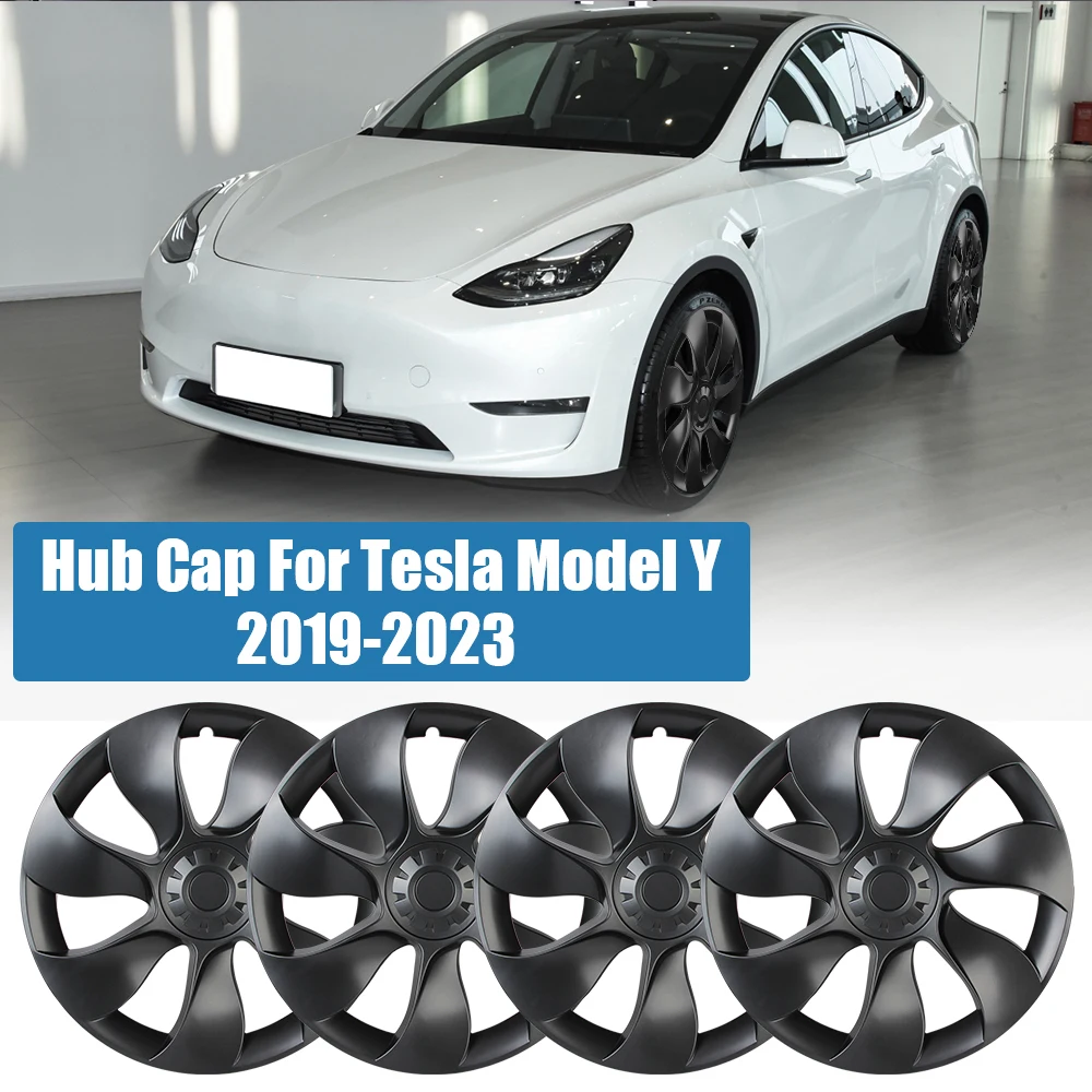 

19 Inch Hub Cap For Tesla Model Y 2019-2023 Car Hubcaps Auto Tire Covers Wheel Protector DIY Decorative Automotive Accessories