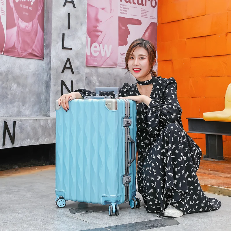 Super pretty valigia trolley uomo donna bagaglio versione coreana 20/24/28 pollici ins fashion tide password imbarco custodia da viaggio