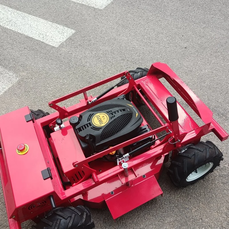 Customized lawn mower with remote start and remote control. New intelligent lawn mower. Zero-turn lawn mower.