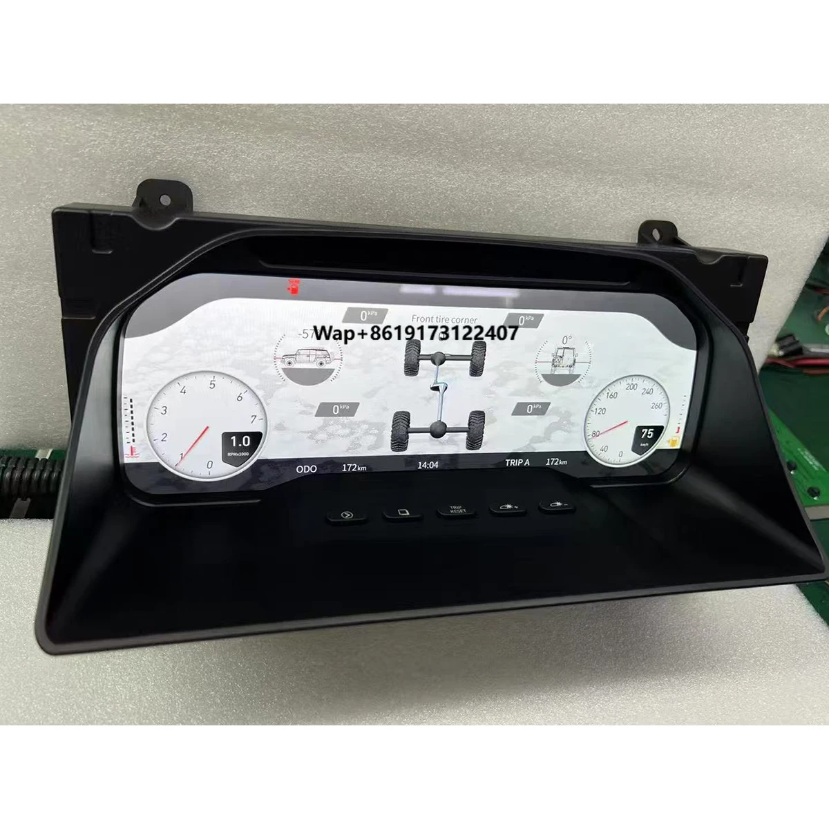 

Car Interior Modified LED Cluster Instrument Panel Central Dashboard for 1992 VX Turbo(70-Series)
