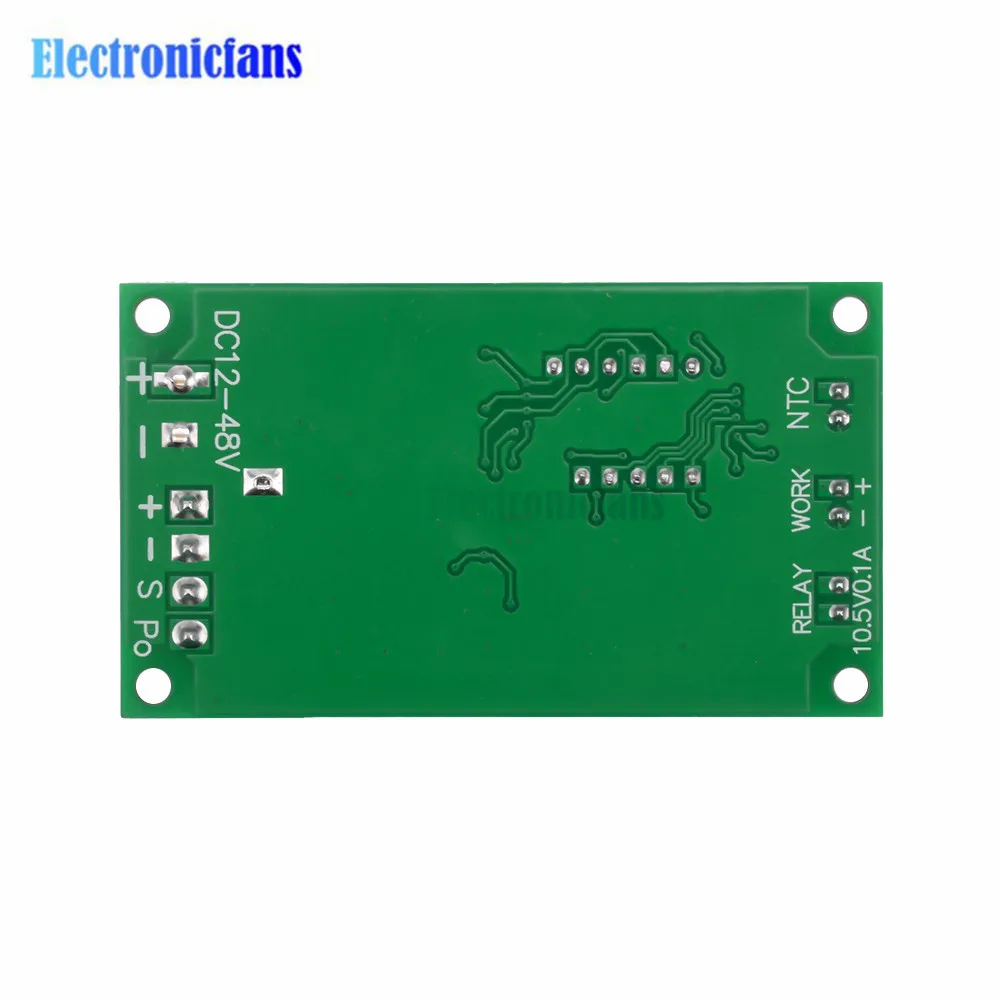 12-48V Digital Display Four-wire PWM Fan Temperature Control Speed Controller Signal 10V Support EC EBM Fan Can Be Shut Down