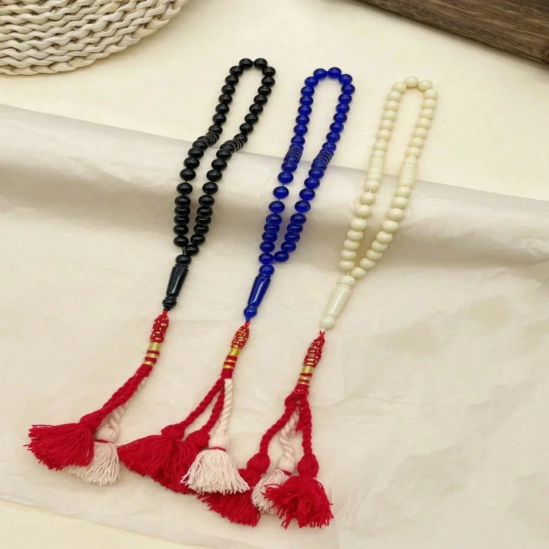 1pc Bracelet de prière classique et élégant avec 45 perles en acrylique, adapté à la prière quotidienne des hommes