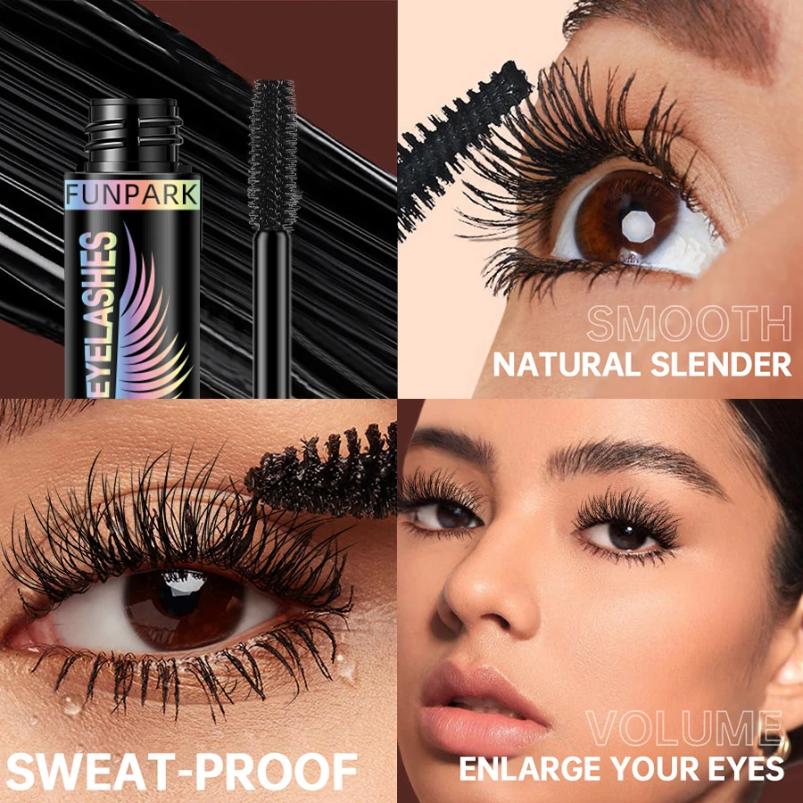 1 PC กันน้ํา 4D มาสคาร่าหนายาว Smudge-proof อวบ Curling ขนาดใหญ่แต่งหน้า Black Lash Eyelash EXTENSION สําหรับเครื่องสําอางผู้หญิง
