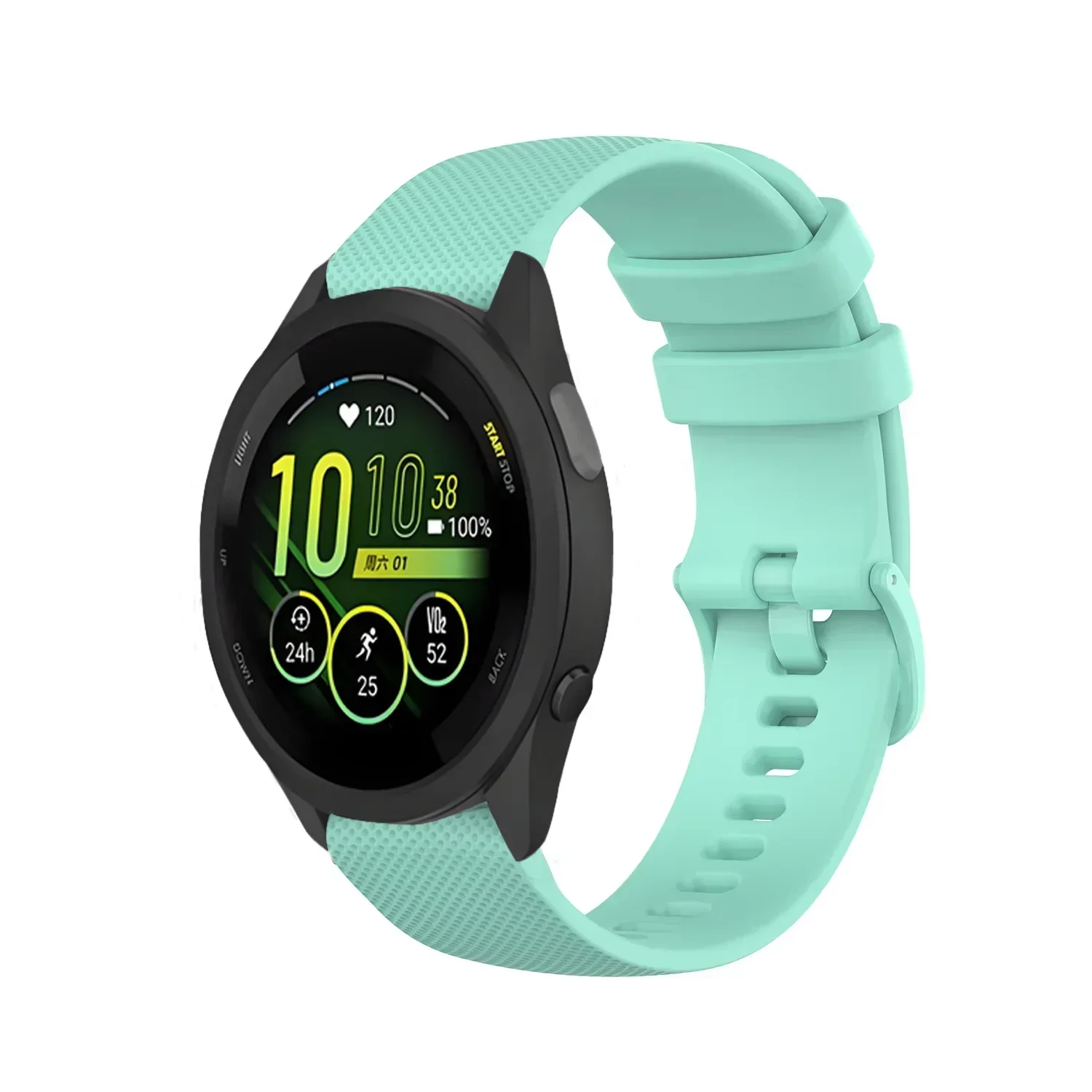 20 مللي متر 22 مللي متر الرسمية لينة سيليكون حزام ل Garmin Forerunner 265 965 255 165 55 مريحة الفرقة سوار Garmin Venu 3-2 Correa