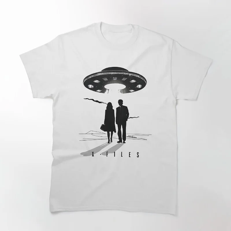 Believe Trust No One Vintage Sci fi tv series The X Files Gift t shirt 0305 Retro Alien movie Graphic clothes All size top S-6XL