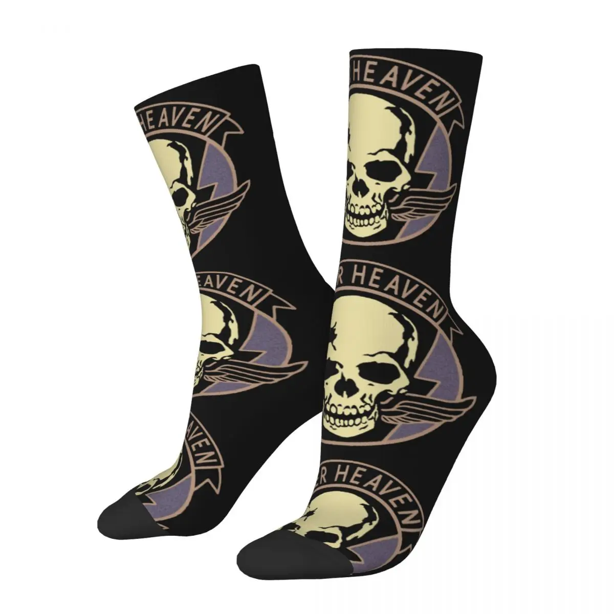 Colorful Metal Gear Solid V Outer Heaven Football Socks MGS Polyester Long Socks for Unisex