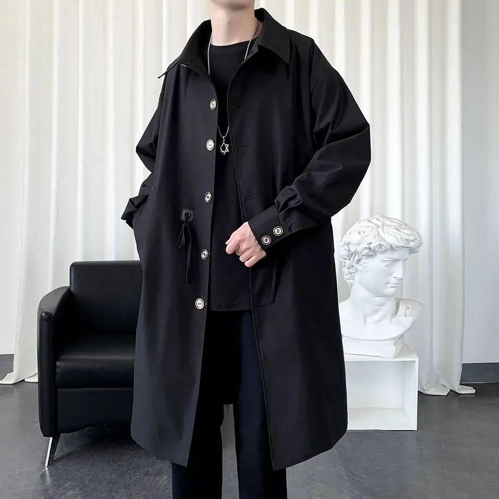 

Мужской тренч Original Coat: Приталенный, повседневный, городской, простой, бежевый, однотонный, весенний, комфортный, молодежный, в уличном стиле, базовый, модный