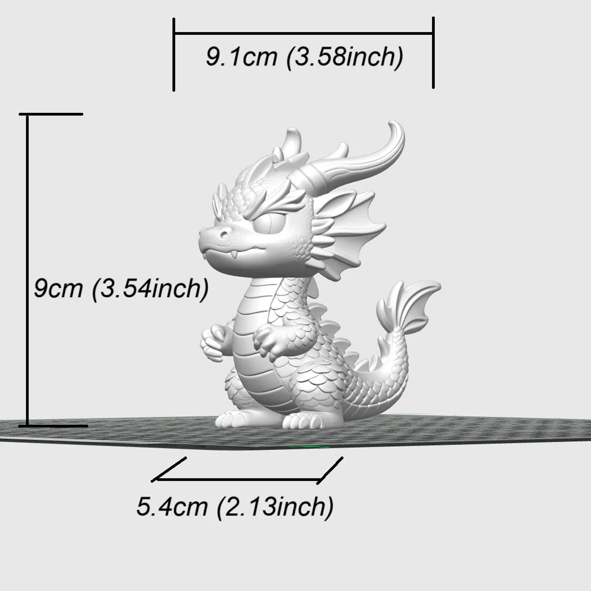 3D Printed Fantasy Desk Decor Collectible Ornament for Home Office Gift Miniature Dragon Figurine Mini Dragon Statue view 6