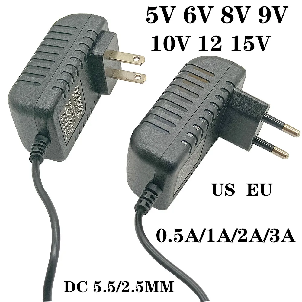 

AC110-240V DC 5V 6V 8V 9V 10V 0.5A 1A 2A 3A Universal Power Adapter Supply Charger adaptor LED light strips