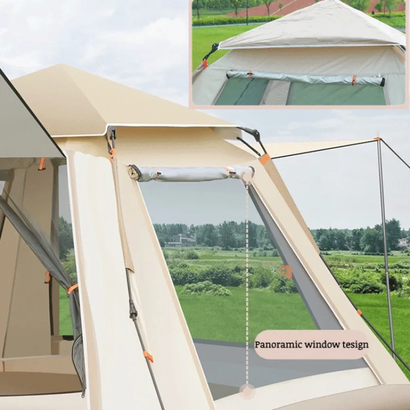 Portable Fully Automatic Quick Opening Tent Outdoor Camping Thickening Foldable Tent Beach Park Folding Oxford Waterproof Tent image 5