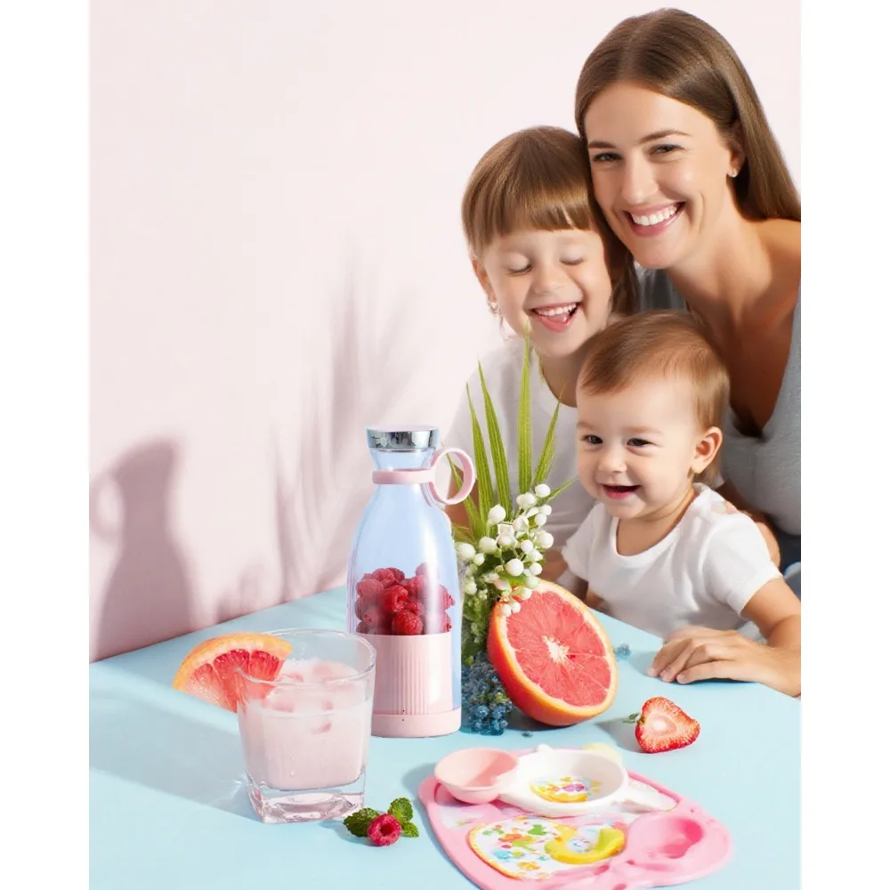 Portable Blender Electric Juicer Fruit Mixers USB Rechargeable Smoothie Mini Blender Multifunction Juice Maker