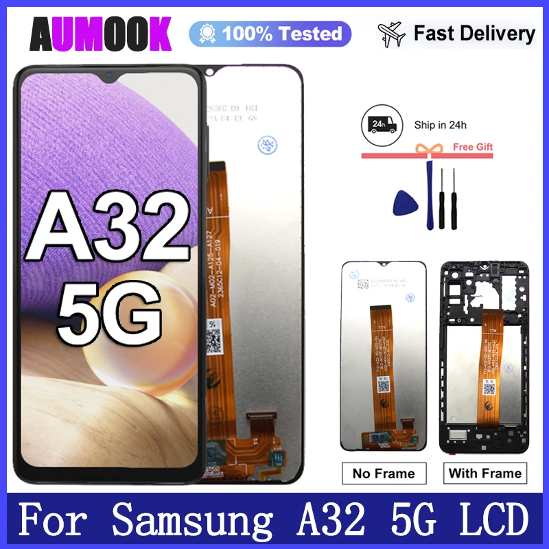 Pantalla nueva de 6,5 pulgadas para Samsung Galaxy A32 5G, pantalla LCD, digitalizador de pantalla táctil para Samsung A32 5G A326B A326U, reemplazo de pantalla