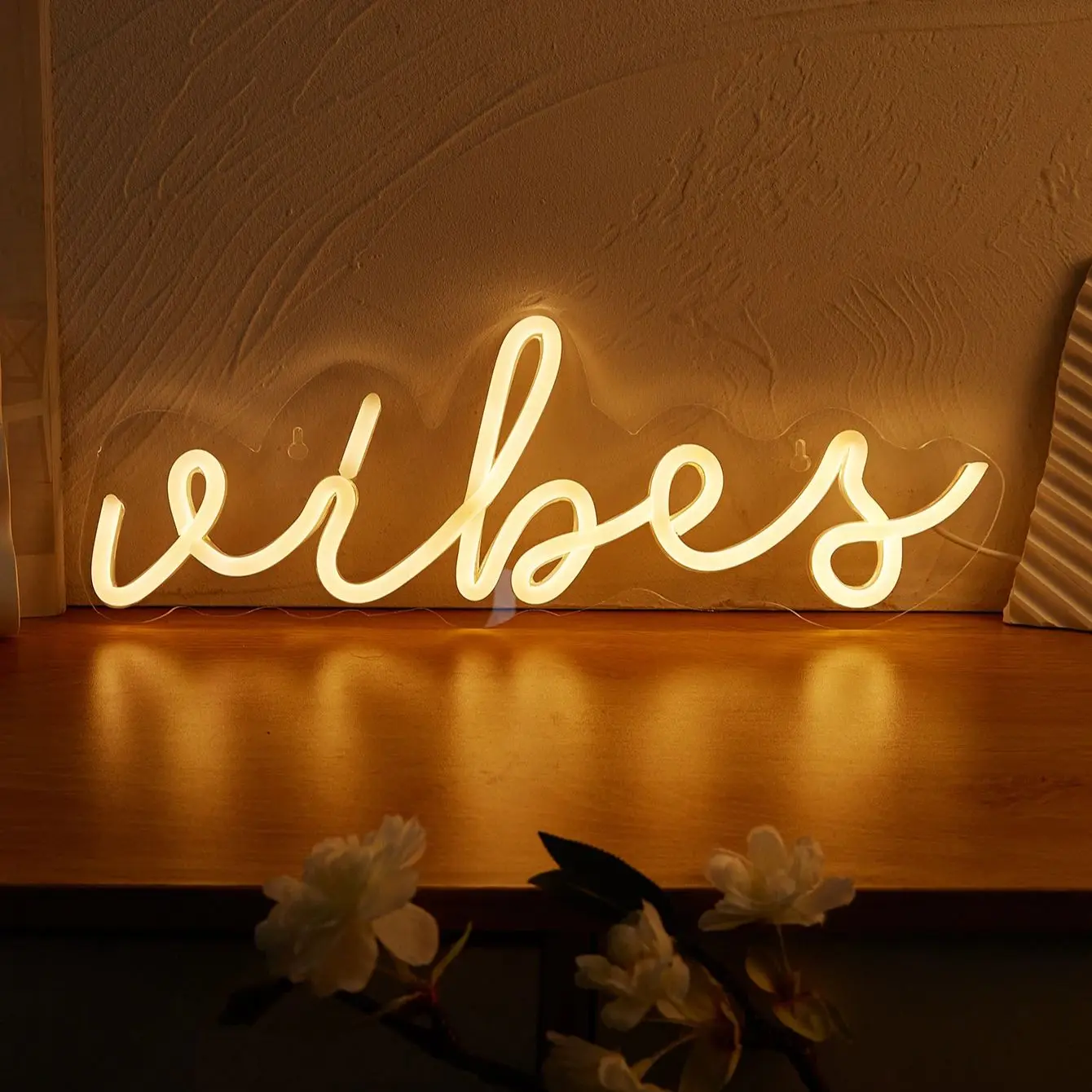 

Светодиодные неоновые вывески Chi-buy LED Neon Vibes с питанием от USB, ночник, подходят для спальни, свадьбы, игровой комнаты, в качестве подарка.
