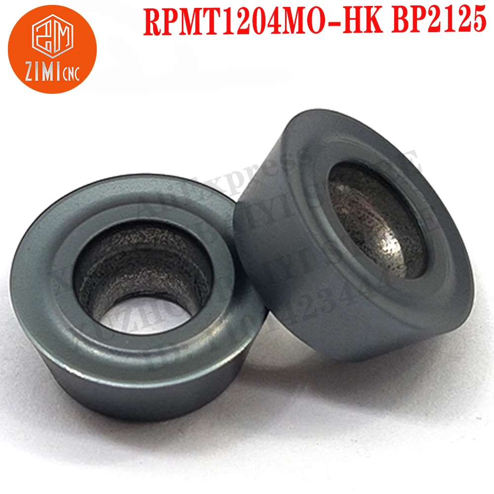 RPMT1204MO-HK BP2125 ار بي ام تي 1204 مو إدراجات كربيد أدوات إدراج الطحن أدوات CNC أدوات مخرطة معدنية إدراج قطع الطحن المستديرة