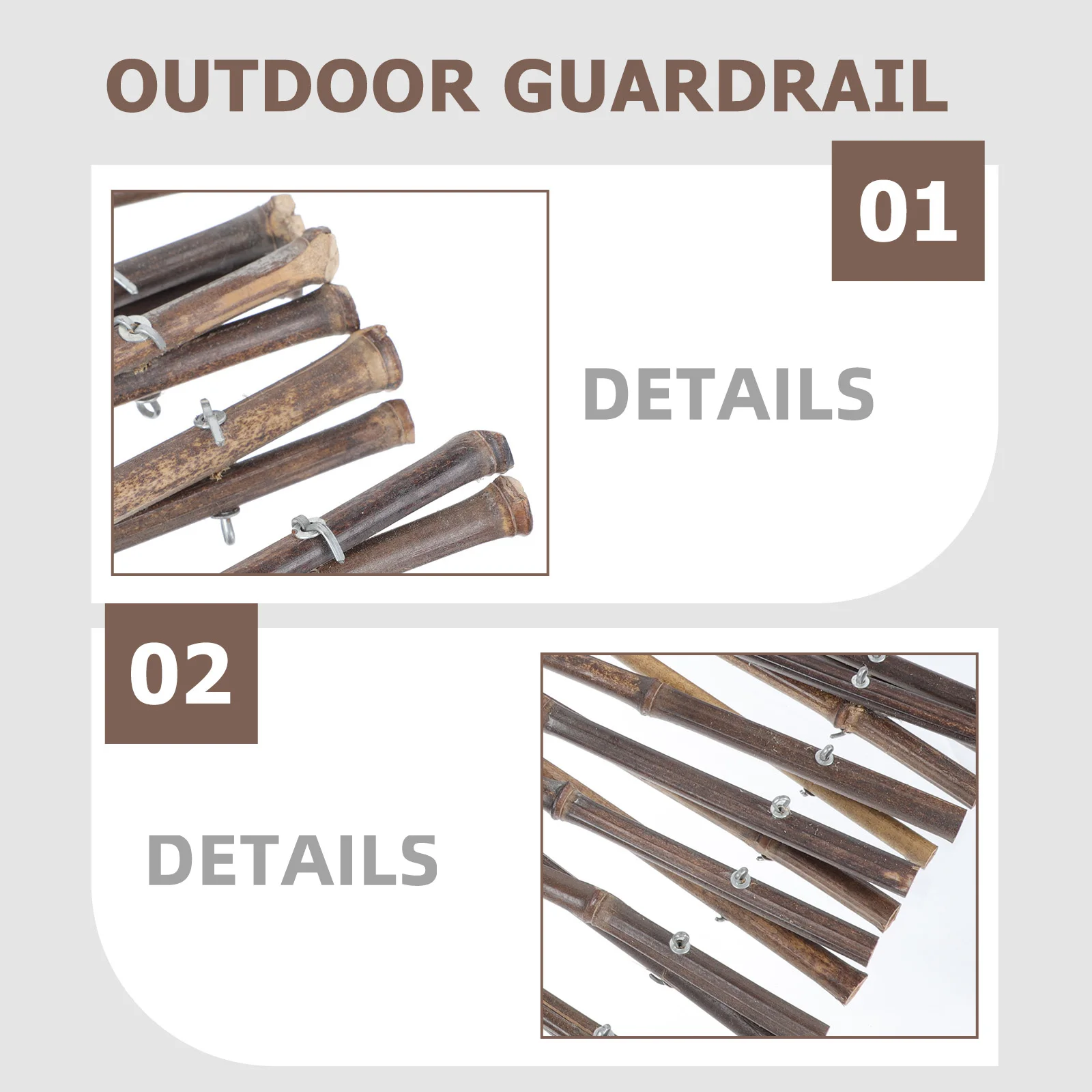 

1pc Bamboo Decorative Yard Fence Bamboo Garden Fence Courtyard Partition Durable Outdoor Long Service Practical Garden Yards