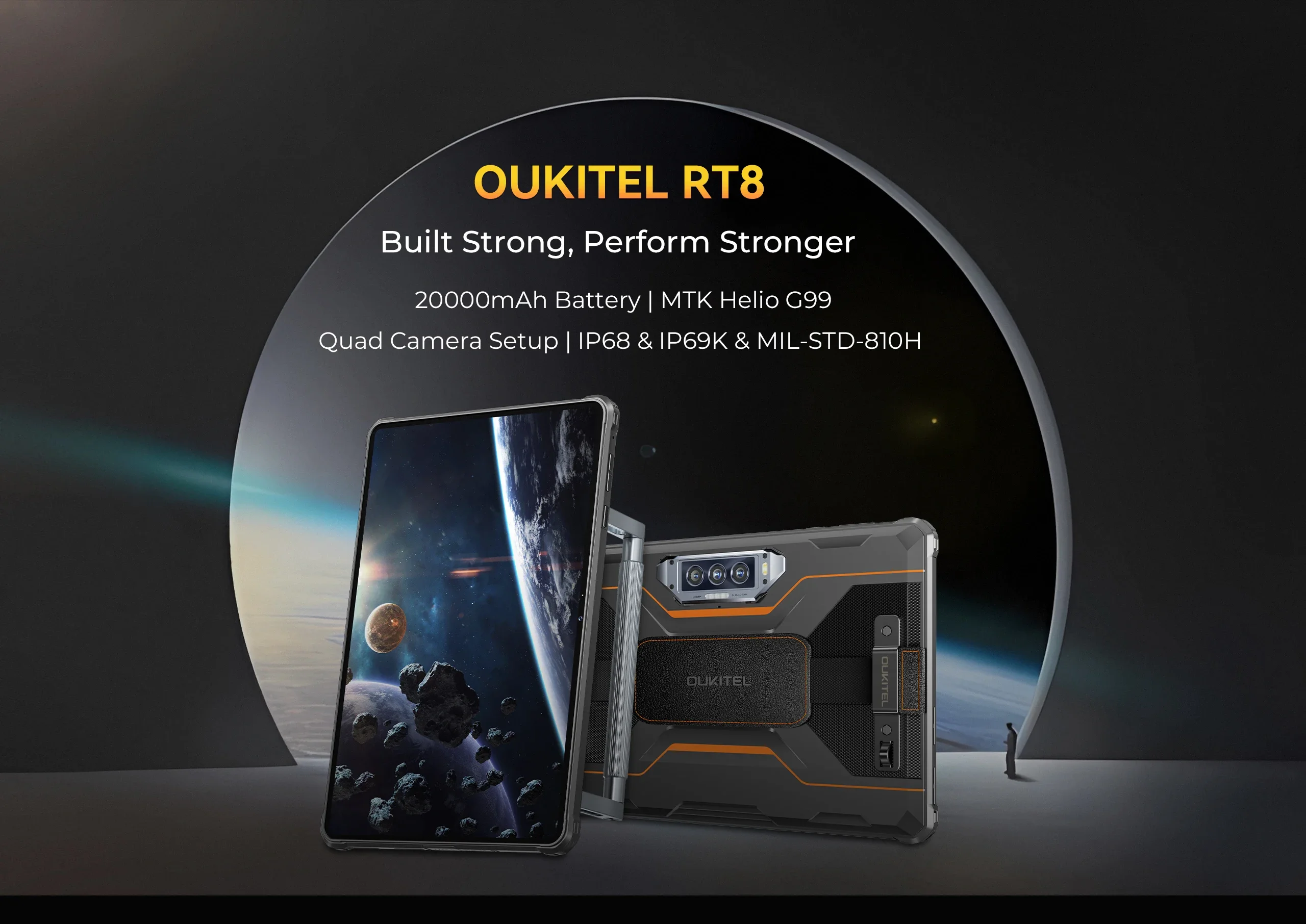 Oukitel RT8 ラギッドタブレット 20000mAh 33W、11インチFHD+ Oukitel RT8 ラギッドタブレット 20000mAh 33W、11インチFHD+