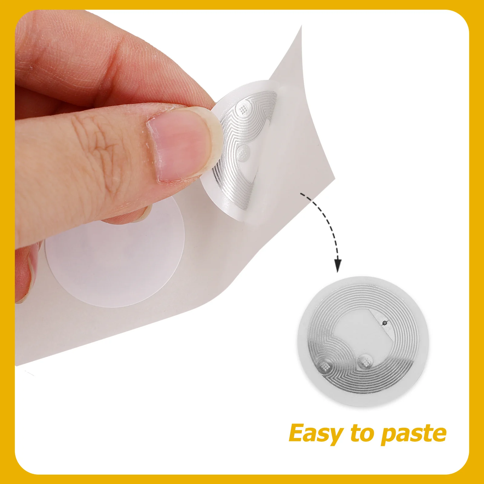 50 個の偽造防止ラベル粘着ステッカー NFC ラベル製品セキュリティ物流追跡スマートアクセス制御用