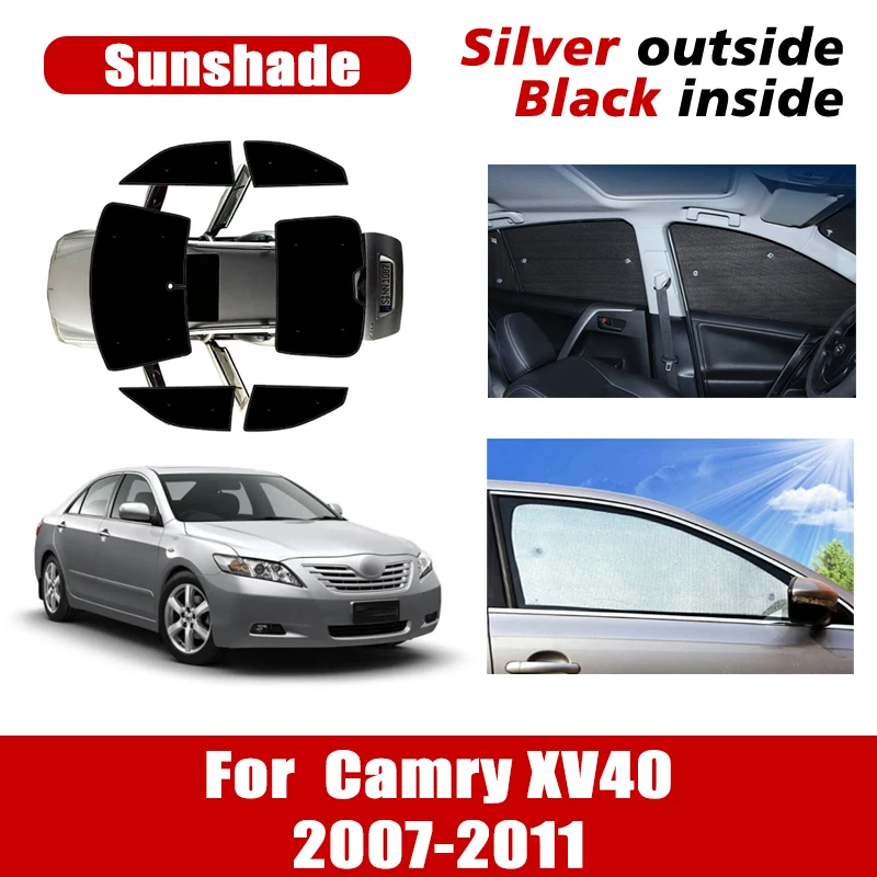 

Car Sunshades For Toyota Camry XV40 Accessories Daihatsu Altis Aurion Premium Limo 2007~2011 Anti-UV Covers Visors Sun Blinds