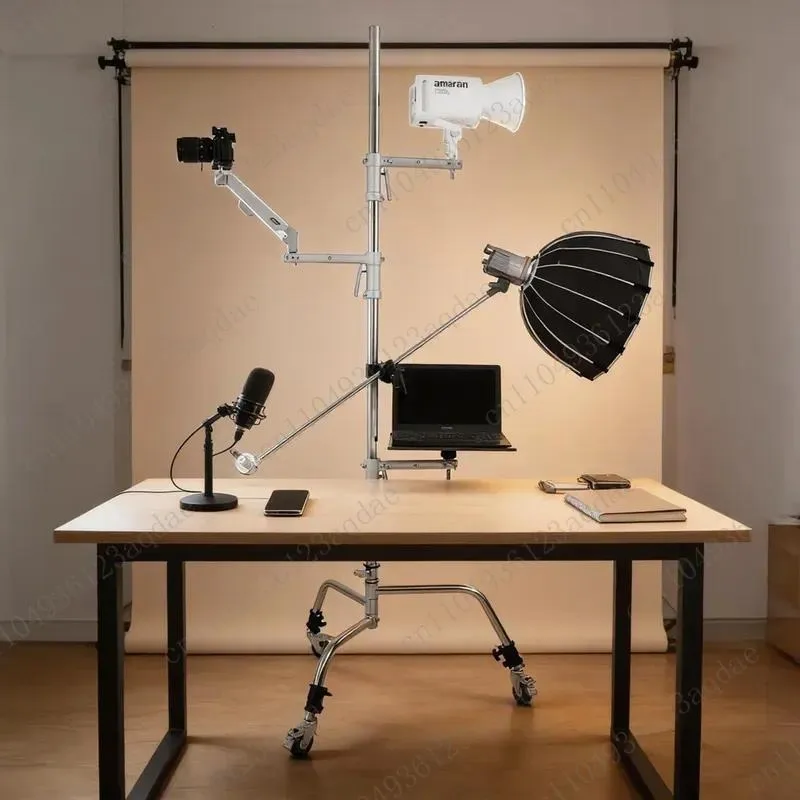 K-8 Equipment Tree Camera Lift Frame, Removable Cross Arm, Overhead Live Stream Bracket, SLR Micro-single Plane