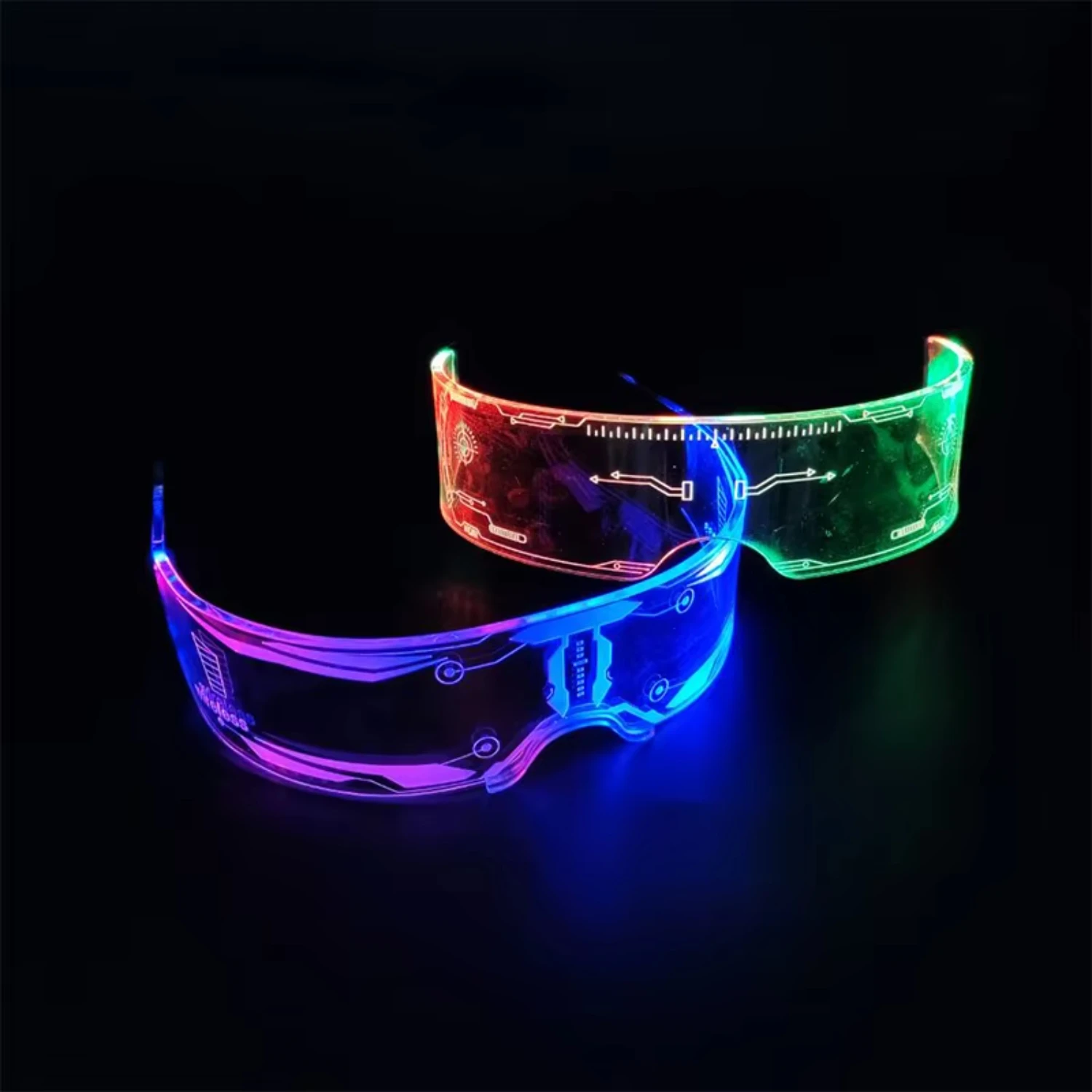 Party Favor Funny Cool LED Rave Sunglasses LED Technology Glasses