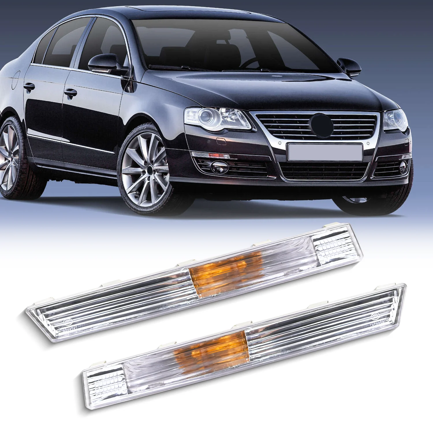 Turn Signals Lamp Cover Body Kit Front Bumper Side Light Shell for VW Passat B6 3C 2005-2010 for Volkswagen Magotan 3C0953041L