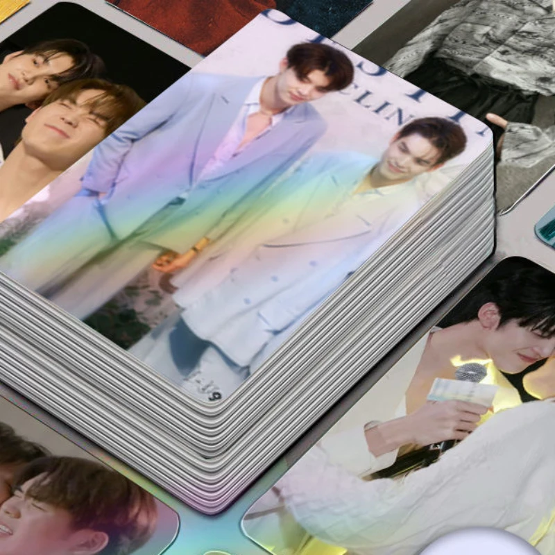 

30/50PC No Repeat Thai Male Star Meenping Perthchimon Perthsaint Brightwin Bright Hd Poster Double-sided Printing 3 Inch Card