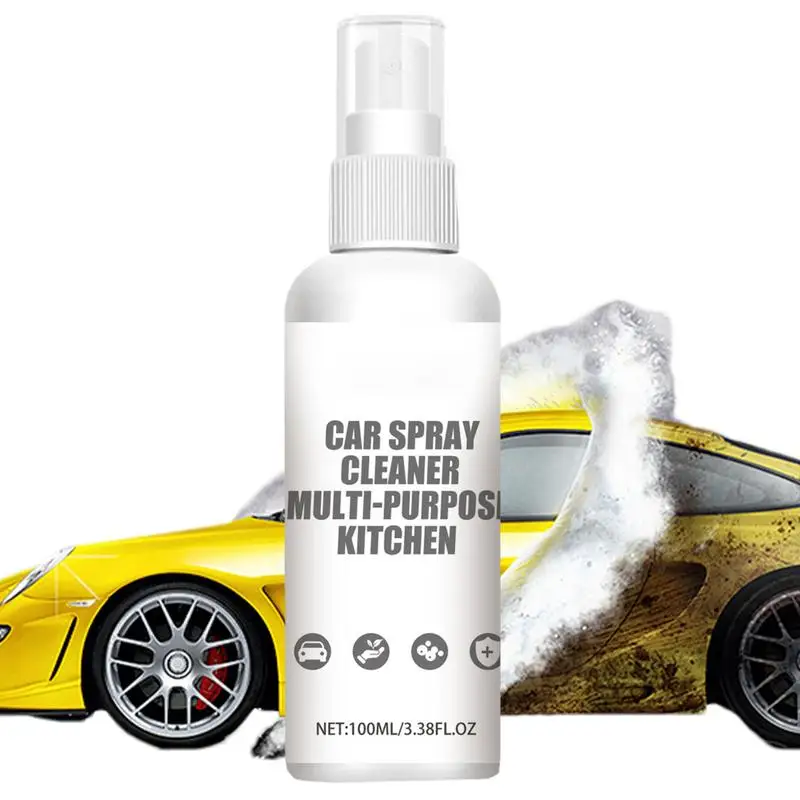 

Car Detailing Interior Cleaner 100ml Liquid Mild Cleaner Spray For Car Multifunctional Powerful Odorless Cleaning Spray For Door