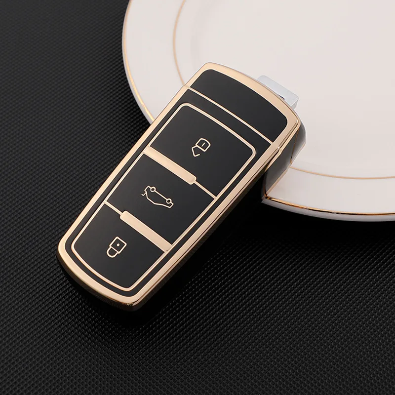 TPU Car Key Cover Case Shell For Volkswagen VW Passat B6 B7 Magotan CC 3C Car Accessories For VW 3C5 Phnom Penh Accessories